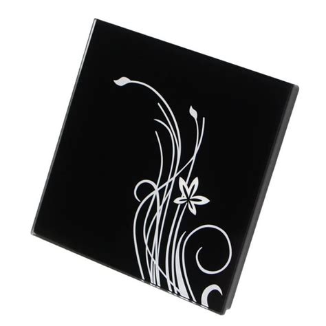 Black Panel Interrupteur Tactile Mural De Luxe Panneau En Verre