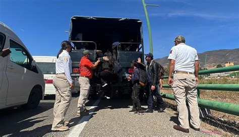 Encuentran a 139 migrantes en caja de tráiler en Nuevo León ZMG