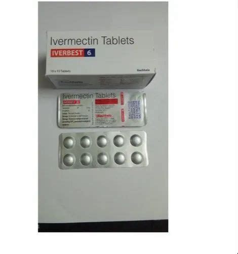 Iverbest 6 Ivermectin 6mg Tablets At Rs 50 Strip Of 10 Tablets