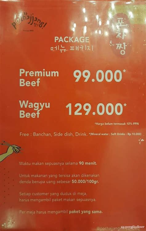 Selalu Diperbarui Menu Pochajjang Korean Bbq Pancoran Mas Depok