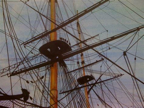 Lord Nelsons Ship Rigging Painting By Joan Ryan Fine Art America