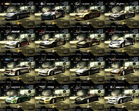 Need For Speed Most Wanted 2005 All Blacklist Cars In Order Of