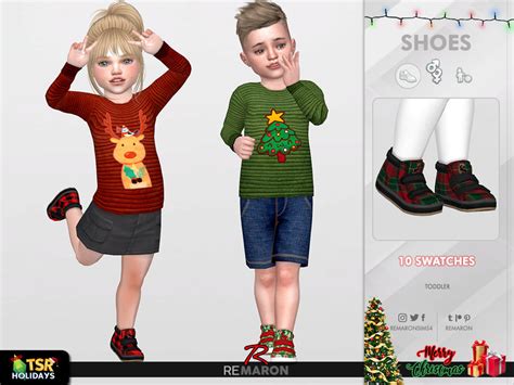 The Sims Resource Holiday Wonderland Christmas Shoes T