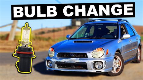 Minute Headlight Bulb Change Subaru Impreza Wrx Youtube