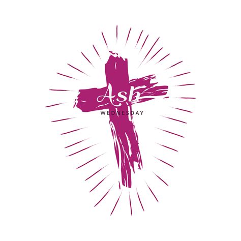 Ash Wednesday Cross Vector Art Ash Wednesday With Cross Blessing