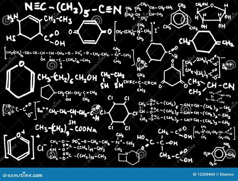 Chemische Formel Stockfoto Bild