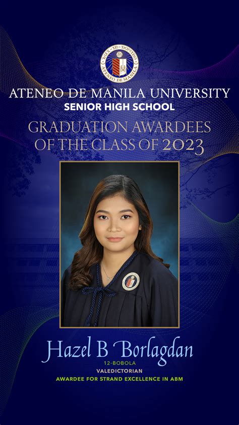 ASHS Graduation Awardees of the Class of 2023 | News | Ateneo de Manila ...