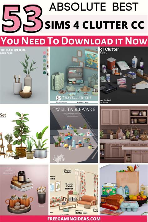 The Ultimate List Of Sims 4 Decor Cc And Mods Bedroom Kitchen And