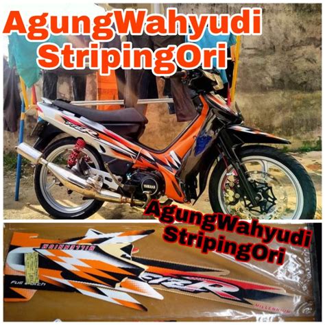 Jual Stiker Striping Lis Body Motor Yamaha Fizr Millenium Orenz Orange