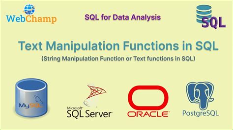 Sql 21 String Data Manipulation Functions In Sql Text Manipulation