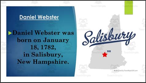 Secretary of State Daniel Webster Biography PowerPoint by Teach Simple