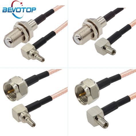 Conector macho de ángulo recto a F macho hembra Cable RF RG316 3G 4G