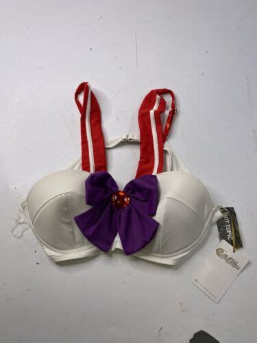 NWT Hot Topic Sailor Moon Mars Cosplay Bikini Swimsuit Top Size XXL EBay