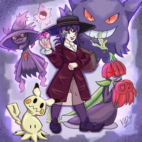 Ghost Type Gym Leader-sona Comm by KyaHon on DeviantArt