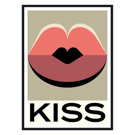 Lippen Kiss Poster Von Artvoll Connox Kiss Illustration Art Pr