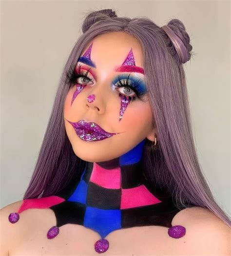 Clown Makeupmakeupfantasy Makeup Jester Makeup Creepy Clown Makeup