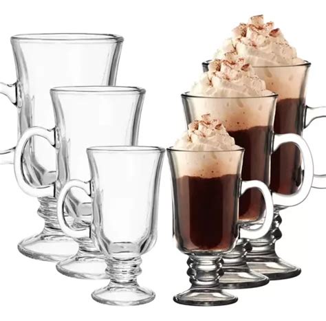 Jogo Canecas Vidro Irish Coffee Xicara Ta A Caf Capuccino Frete Gr Tis