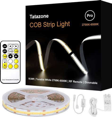 Amazon Tatazone 9 84ft Tunable White COB Led Strip Light Kit CCT