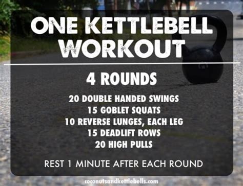 One Kettlebell Workout Coconuts And Kettlebells