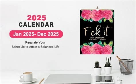 Amazon BTSXZCZ Fu Ck It Calendar Calendar For Tired Ass Women Month Big Ass