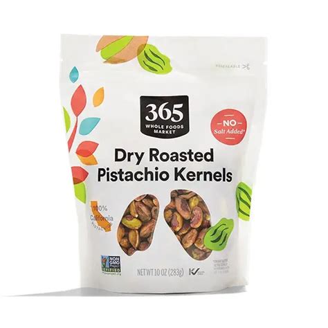 365 By Whole Foods Market Pistachio Kernels Dry Roasted Unsalted 10