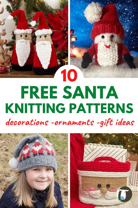 Free Santa Claus Knitting Patterns Blog Nobleknits Christmas