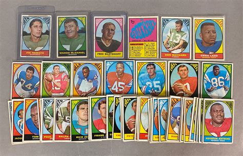 At Auction Topps Football Cards With Hofs Stars And Rookies