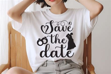 Save The Date Svg Design Graphic By Merchtrends Svg · Creative Fabrica