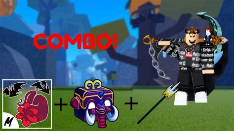 A GOOD COMBO FOR SANGUINE ART MAMMOTH SPIKEY TRIDENT Blox Fruits