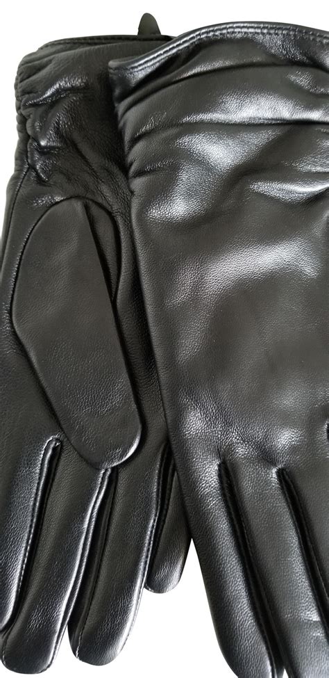 Women Luxury Soft Sheepskin Leather Gloves W Extended Cuffs 72261