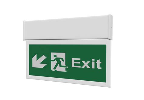 Exit Sign 3d Model Turbosquid 1724260