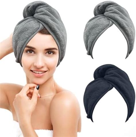 Serviette Cheveux Pcs Serviette Cheveux En Microfibre Wrap Turban