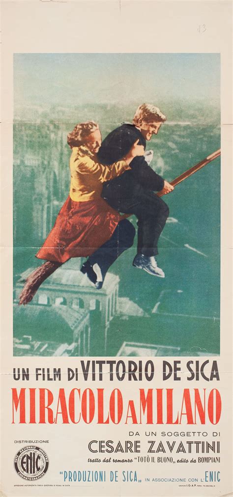 Miracle in Milan Original 1951 Italian Locandina Movie Poster ...