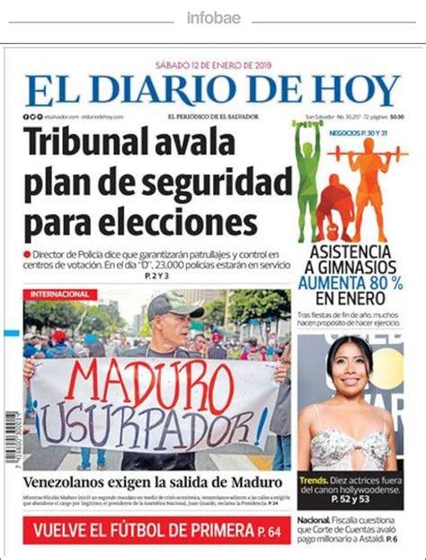 El Diario De Hoy El Salvador De Enero De Perfil Formosa