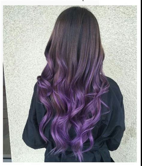 Brown To Purple Ombre Pastel Purple Hair Purple Balayage Hair Color