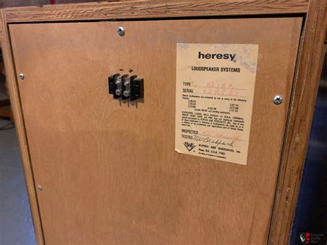 Klipsch Heresy I 1977 All Original Alnico Drivers Photo 2644555 Uk Audio Mart