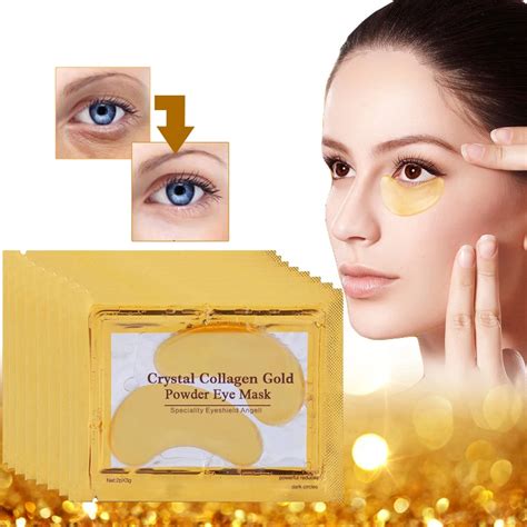 20pcs 10packs Gold Crystal Collagen Eye Mask Anti Aging Skin Care Eye