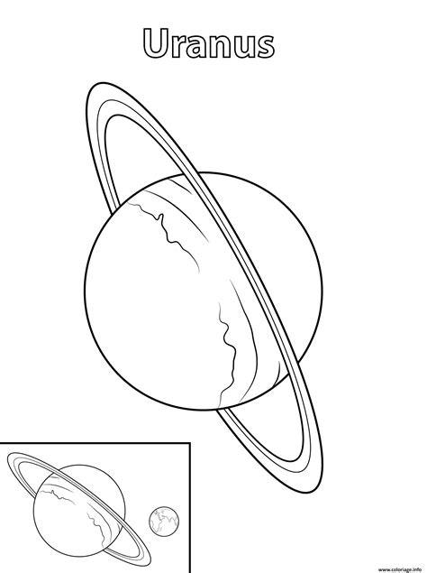 Coloriage Uranus Planete Dessin Planete à Imprimer