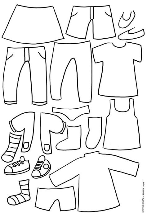 Coloriage Imagier En Anglais Clothes Vocabulary Atelier Yuwa Ciao Jp