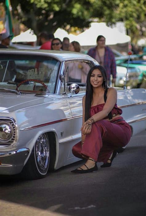 Pin On Lowrider Cars And Latina Models By Guillermo