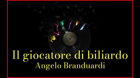 Angelo Branduardi Il Giocatore Di Biliardo Lyrics Karaoke YouTube