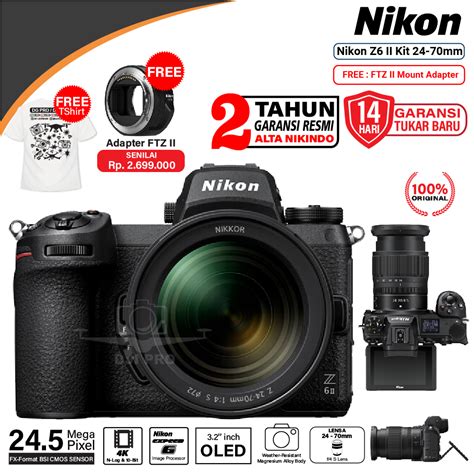 Jual Nikon Z6 Ii Nikon Z6ii Nikon Z6 Mark Ii Kit 24 70mm F4 Garansi Resmi Shopee Indonesia