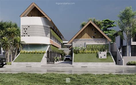 Desain Arsitektur Tropis Untuk Desain Kost Di Solo Kos Anugerah Asri