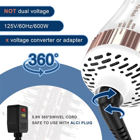 Hair Dryer Brush Blow Dryer Brush In One Mini Hot Air Brush Hair Trends Nano Titanium 2 Inch