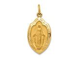 14K Yellow Gold Miraculous Medal Charm 1CHM3A JTV