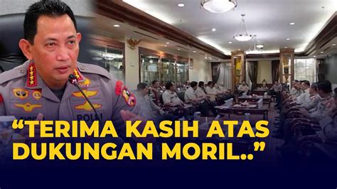 Kata Jenderal Sigit Usai Kedatangan Rombongan Mantan Kapolri Terima