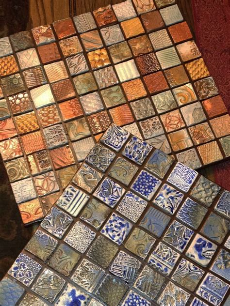 Textured Ceramic Tile ClayQuilts By Gary Jackson Fire When Ready