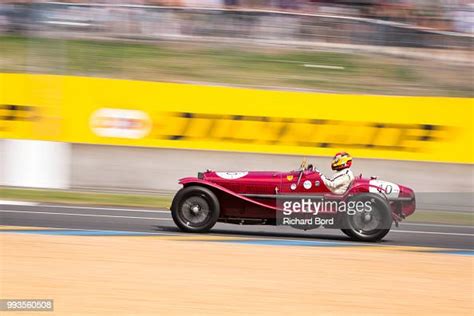 A Car Competes During The Grid 1 Race At Le Mans Classic 2018 On July