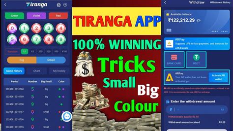 How To Use Big SMALL Chart Colour Prediction Game Tiranga Colour