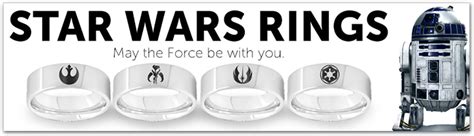 Star Wars Wedding Rings Eternal Tungsten